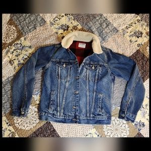 WOMEN'S OLD NAVY FLEECE LINED JEAN JACKET